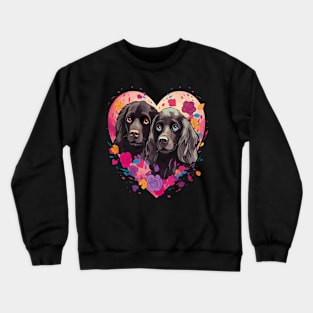 Boykin Spaniel Couple Valentine Crewneck Sweatshirt